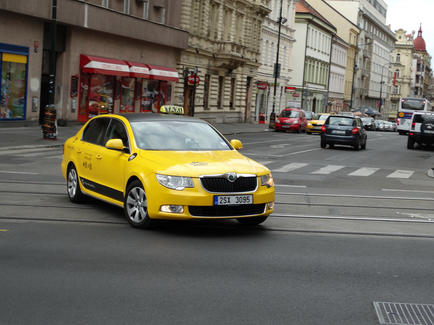 Типичное такси в Праге